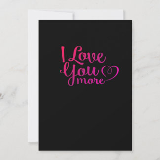 I Love You More Soft Minimal Design  Feestdagenkaart