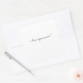 I Love You More Soft Romantic Aesthetic  Vierkante Sticker (Envelop)