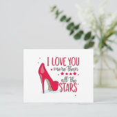 I Love You More Than All The Stars Feestdagenkaart (Staand voorkant)