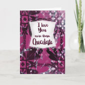 I Love You More Than Chocolate – Anniversary Card Kaart (Voorkant)