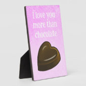 I love you more than chocolate fotoplaat (Zijkant)