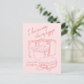 "I love you more than my luggage" Postcards Briefkaart (Staand voorkant)
