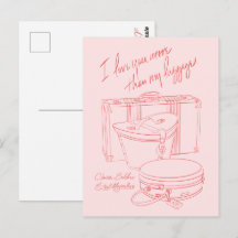 "I love you more than my luggage" Postcards