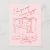"I love you more than my luggage" Postcards Briefkaart (Voorkant)