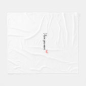 I Love You More Timeless Classic Style  Fleece Deken (Voorkant (Horizontaal))