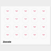I Love You More Timeless Heartfelt Design  Ronde Sticker (Vel)