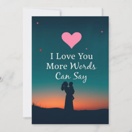  'I Love You More Words Can Say' Mom , mother day  Kaart