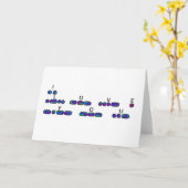 "I Love You" Morsecode Kleurenkaart Kaart (Gele Bloem)