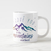 I Love You Mountains en Back (Love Mokken) Grote Koffiekop (Rechts)