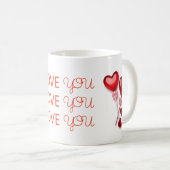 I Love You Mug – Romantic Valentine's Day Gift Koffiemok (Voorkant rechts)