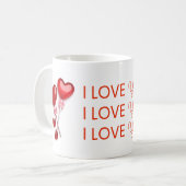 I Love You Mug – Romantic Valentine's Day Gift Koffiemok (Voorkant links)