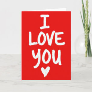 I Love You Neon Rode Kaart