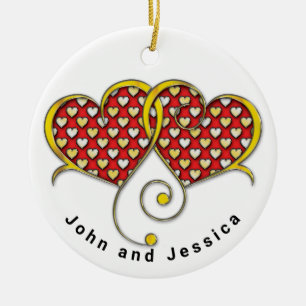 I Love You Note Kaart Design Keramisch Ornament