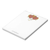 I Love You Note Kaart Design Notitieblok (Linkerzijde)