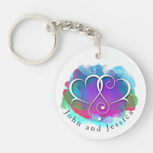 I Love You Note Kaart Design Sleutelhanger