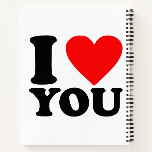 I Love You Notitieboek (Achterkant)