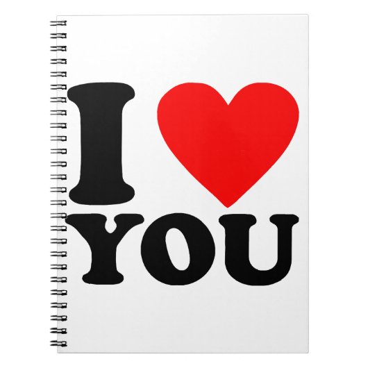 I Love You Notitieboek (Voorkant)