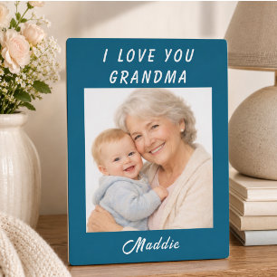 I Love You Oma foto Oma- en Opa-dag Fotoplaat