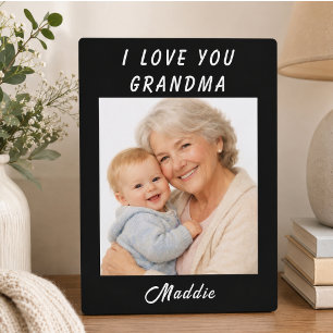 I Love You Oma foto Oma- en Opa-dag Fotoplaat
