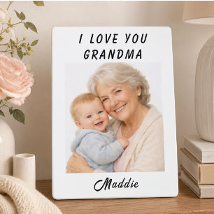 I Love You Oma foto Oma en Opa Dag Fotoplaat