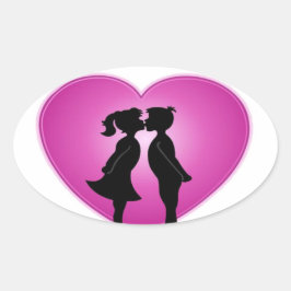 I Love You Ovale Sticker