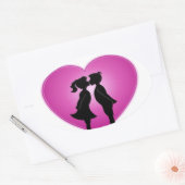 I Love You Ovale Sticker (Envelop)