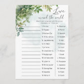 'I Love You' over de hele wereld baby shower spel Kaart (Voorkant)