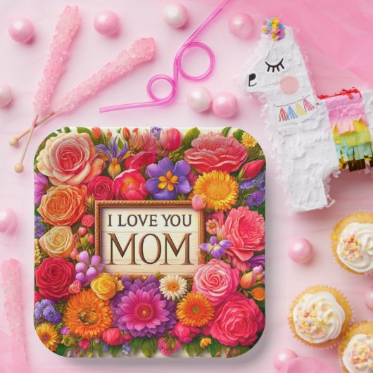 I Love You Papieren Bordje (Feest)