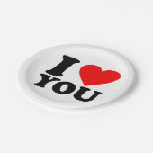 I Love You Papieren Bordje (Gekanteld)