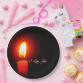 I Love You Papieren Bordje (Feest)