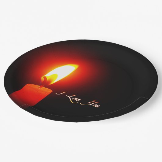 I Love You Papieren Bordje (Gekanteld)