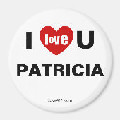 I Love You Patricia Magneet (Voorkant)