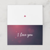 I Love You Plaatskaartje (Buitenkant ongevouwen)