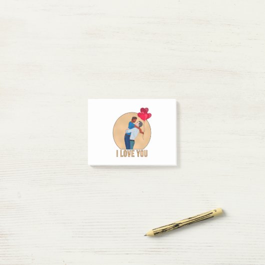 I Love You Post-it® Notes (Op bureau)