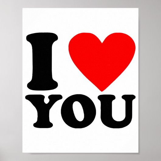 I Love You Poster (Voorkant)