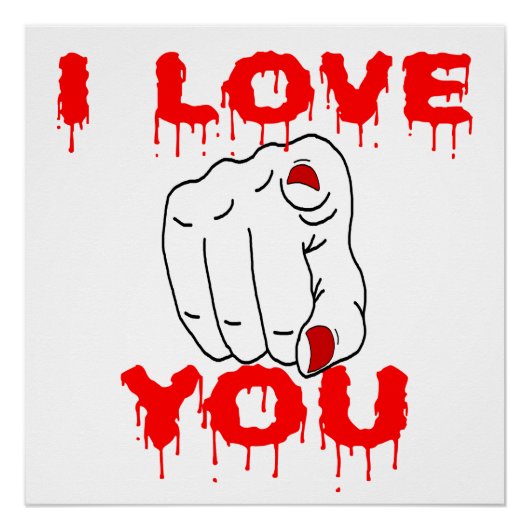 I Love You Poster (Voorkant)