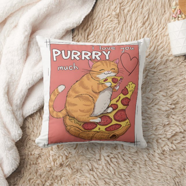 I Love You Purrry Much Funny Cat Lover Gift  Kussen (Deken)