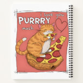 I Love You Purrry Much Funny Cat Lover Gift  Notitieboek (Achterkant)