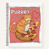 I Love You Purrry Much Funny Cat Lover Gift  Notitieboek (Voorkant)