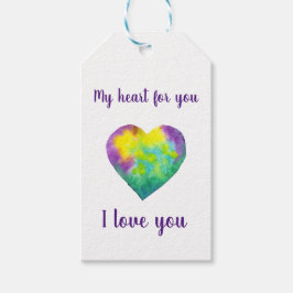 I love you rainbow heart Valentine's Day  Cadeaulabel