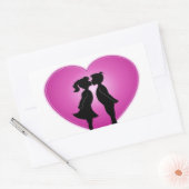 I Love You Rechthoekige Sticker (Envelop)