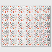 I love you red black white cadeaupapier (Vlak)