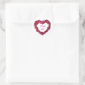I love you, red wispy heart stickers (Tas)