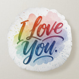 I Love You Rond Kussen