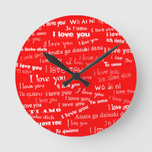 I Love You Ronde Klok