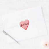 I Love You Ronde Sticker (Envelop)