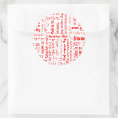 I Love You Ronde Sticker (Tas)