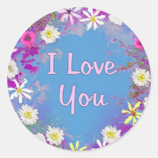I Love You Ronde Sticker