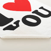 I Love You Sherpa Deken (3/4)