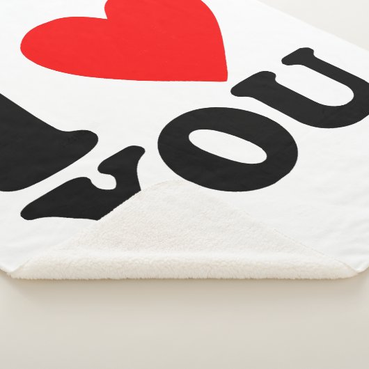 I Love You Sherpa Deken (3/4)